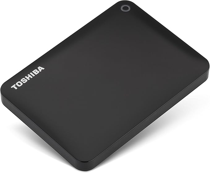 Toshiba Canvio Connect II 1TB Portable Hard Drive Black (HDTC810XK3A1)