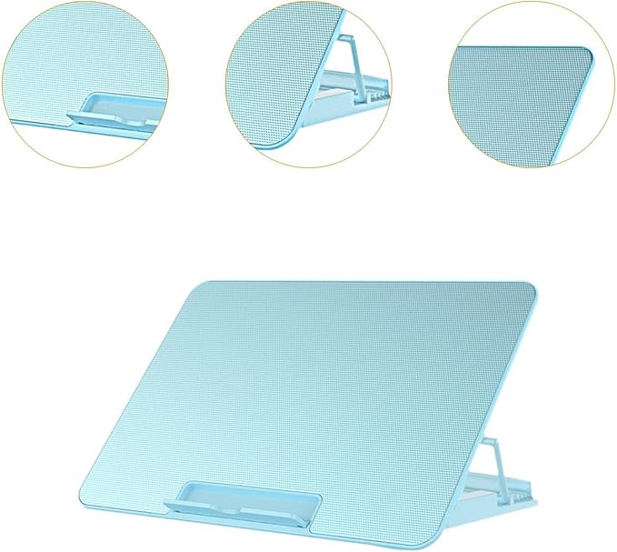 Laptop Cooling Pad with 6 Fans and Adjustable Height for Enhanced Performance Blue