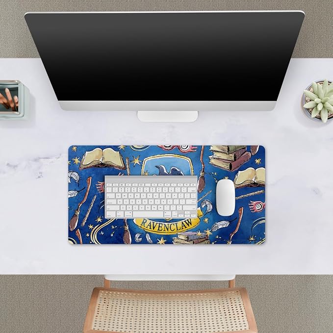 Head Case Designs Officially Licensed Harry Potter Ravenclaw Graphics 23.62 x 11.81 x 0.12 inches (600 x 300 mm) - L Gaming Office Desk PC Keyboard Mouse Mat Pad