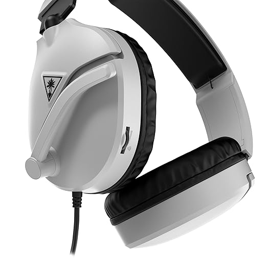 Turtle Beach Recon 70 Multiplatform Gaming Headset for PS5 PS4 Xbox Series X|S Xbox One PC &amp Mobile w/ 3.5mm Wired Connection - Flip-to-Mute Mic 40mm Speakers Lightweight Design White