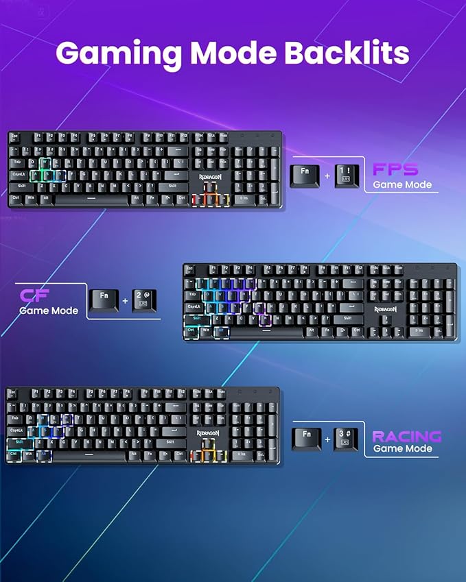 Redragon K671KS Wireless Mechanical Gaming Keyboard Tri Mode BT/2.4G/USB-C Hot Swappable Custom Keyboard RGB Backlit Computer Gaming Keyboards PBT Keycaps Programmable for PC/Tablet/MAC