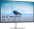 Dell 32 Plus 4K Monitor - S3225QS - 31.5-inch 4K (3840 x 2160) up to 120Hz 16:9 Display VA Panel AMD FreeSync Premium 99% sRGB 95% DCI-P3 1500:1 Contrast Ratio Comfortview - Ash White
