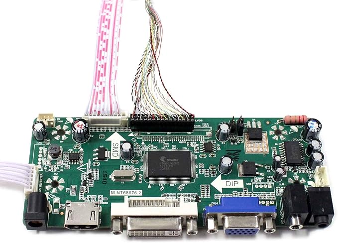 VSDISPLAY VGA DVI Controller Board Fit for 10.1inch 1920x1200 LCD B101UAN02.1