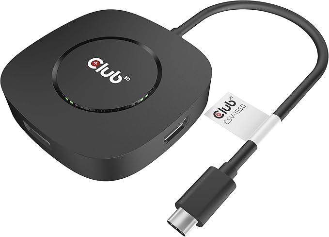 Club 3D CSV-1550 USB3.2 Gen2 Type-C(DP Alt-Mode) to DisplayPort Triple Monitor 4K60Hz M/F MST hub