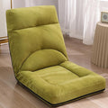 Lazy Sofa ChairModern Accent Chair Lounge Leisure Sofa Chair with 5-Position Adjustable Waist and NeckFolding Floor Chairs Video Gaming Chair for Adults Green-1
