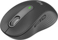 Logitech Signature M650 Wireless Mouse - for Small to Medium Sized Hands 2-Year Battery Silent Clicks Customizable Side Buttons Bluetooth Multi-Device Compatibility (Graphite) (Renewed)