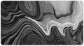 Black and White Topographic Map Gaming Mouse Pad Non-Slip Rubber Base 2XL Mousepad with Stitched EdgesWaterproof Washable Mouse Mat for Desk Home Office Gaming 29.5x16