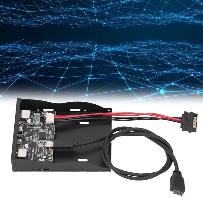 3.5 Inch Front Panel USB C HubUSB 3.2 Gen 2 Hub10Gbps 4 Ports Floppy Drive Bay 19pin to Type C Front PanelSupport for 10 11 2003for Linux System