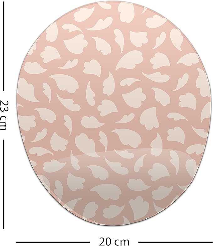 Ergonomic Mouse Pad with Wrist Rest Digital Printed Mouse Mat for Tendon Sheath Problems Non-Slip Base for Office and Home Size: 20 x 23 cm