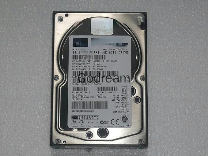 for P1169A MAJ3364MP 36G U3 10K 68 Pin SCSI Hard Disk P1169-63001/69001