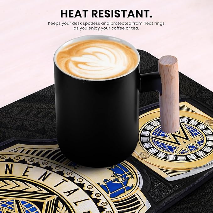 Head Case Designs Officially Licensed WWE Intercontinental Championship Title Belts 23.62 x 11.81 x 0.12 inches (600 x 300 mm) - L Gaming Office Desk PC Keyboard Mouse Mat Pad