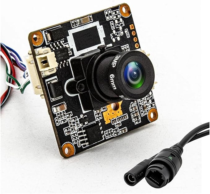 3MP 25FPS Network Camera Board Mini POE48V Webcam 6mm 56 Degree M12 Mount Lens Safety Hd Security Camera Module