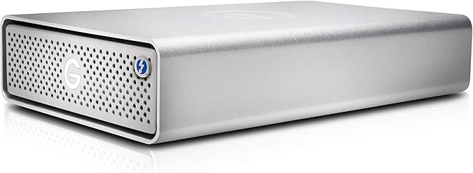 G-Technology 14TB G-DRIVE with Thunderbolt 3 and USB-C Desktop External Hard Drive Silver - 0G10427-1