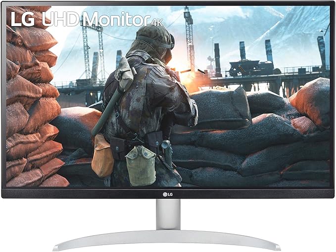 LG 27UP600-W 27 4K UHD IPS Monitor DCI-P3 95% 5ms (GTG) HDMI VESA DisplayHDR 400 AMD FreeSync Black Stabilizer OnScreen Control Reader Mode White