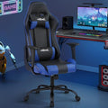 Ergonomic Gaming Chair Video Gamer Chair for Adults/TeensRacing Style Computer Chair with Lumbar Support Adjustable Rolling Desk Chair PU Leather Game Chair