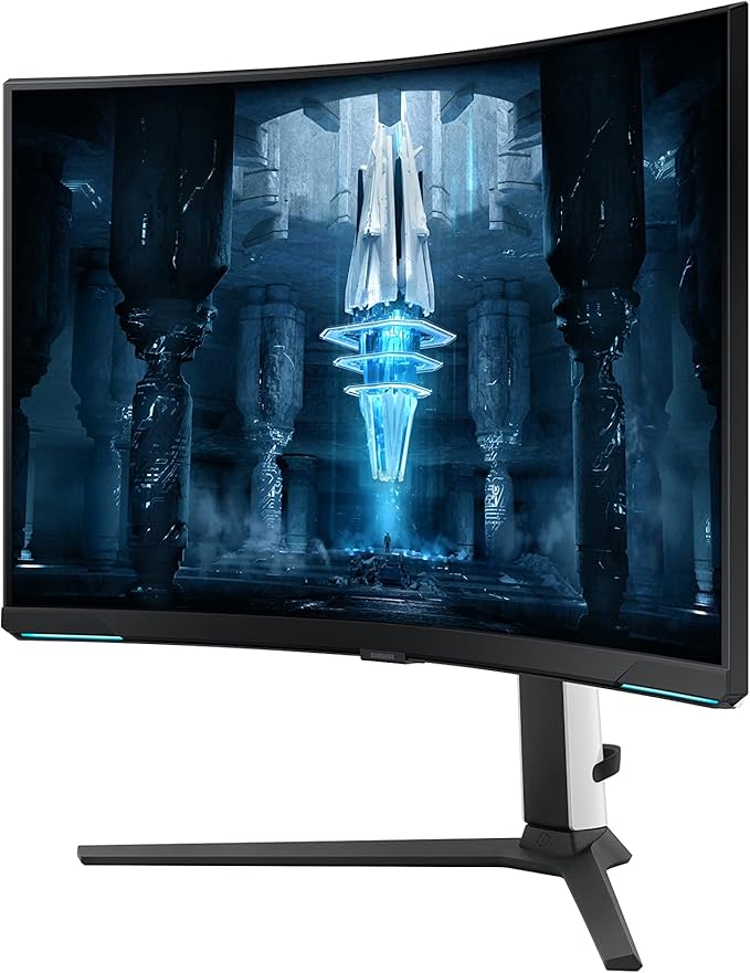 Samsung 2022 32'' Odyssey Neo G8 4K UHD 165Hz 1ms G-Sync 1000R Curved Gaming Monitor Quantum HDR2000 AMD FreeSync Premium Pro Ultrawide Game View DisplayPort HDMI Black (Renewed)