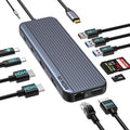 3 HDMI Laptop Docking Station MOKiN USB C Dock 3 Monitors 12 in 1 USB C to 3 HDMI Adapter with 10Gbps USB A&ampC 3.1 2*USB A 2.0 100W PD EthernetSD/TFAudio Port for HP/Dell/Lenovo