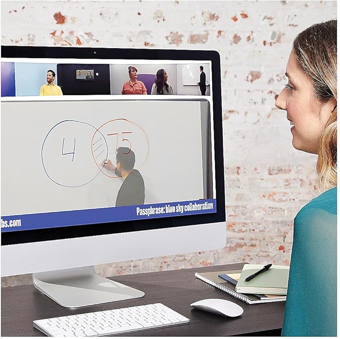 Owl Labs Whiteboard Owl Camera - in-Room Whiteboard Camera Visual Content Enhancement for Remote Participants Automatic Content Capture (Requires The Meeting Owl Pro)
