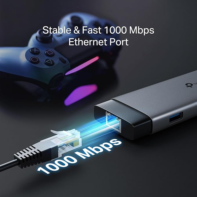 TP-Link USB C Hub 9-in-1 Multiport Adapter UH9120C | 4K@60Hz HDMI 1×1G ethernet SD &amp microSD 100W Power Delivery 1×USB-C + 3×USB-A Data Ports | 5Gbps High-Speed Splitter for MacBook &amp More