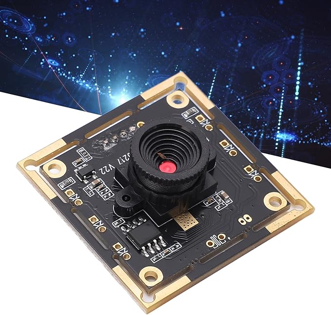 USB Camera Module 1MP 720P 60 Degree View 30FPS Frame Rate Black - QR Code Scanning Face Recognition USB Plug and Play