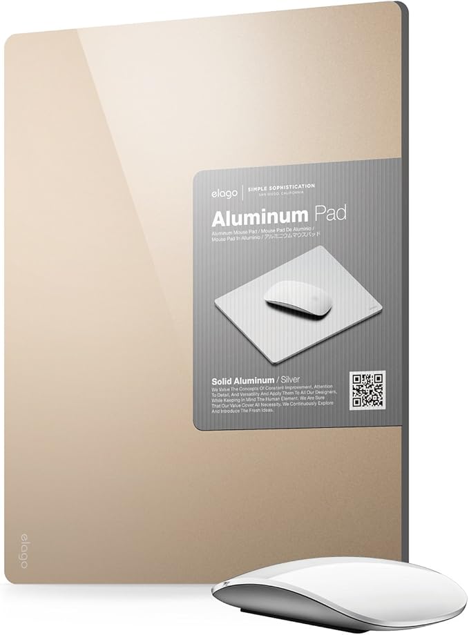 elago Aluminum Mouse Pad for Computers &amp laptops (Champagne Gold)
