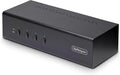StarTech.com 4-Port Dual-Monitor DisplayPort KVM Switch 4K 60Hz 2X USB 5Gbps Hub Ports 2X USB 2.0 HID Ports Hotkey and Push-Button Switching TAA Compliant (P4DD46A2-KVM-SWITCH)