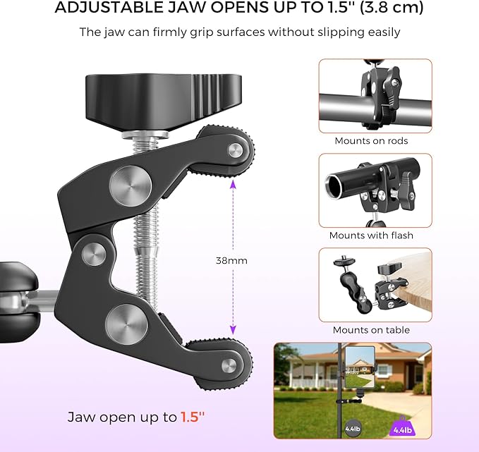 NearStream VM33 3-Pack 2K Wireless Streaming Camera Kit with 40X Hybrid Zoom Tripods (21”-72”) Super Clamps &amp Tablet Mount – Multi-Camera Bundle for Live Streaming Podcast Church Zoom &amp C