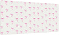 Idocolors Pink Bows Desk Mat Cute Extended Gaming Keyboard Mouse Pad Large Office Desk Cover Mat Pad Deskmat Non-Slip Leather Home Office Desk Mat Protector 27.6x13.8