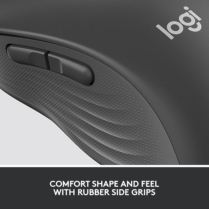 Logitech Signature M650 for Business Wireless Mouse for Small to Medium Sized Hands Logi Bolt Bluetooth SmartWheel - Graphite