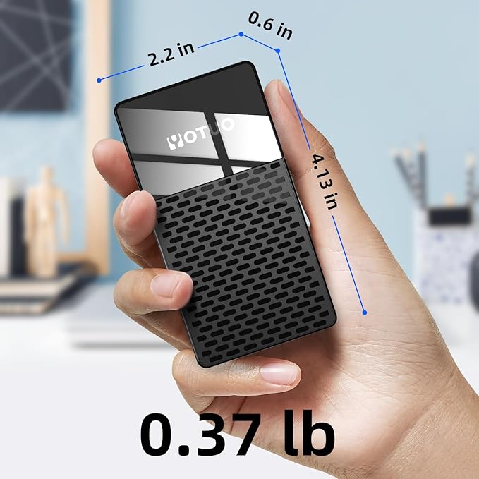 3 in 1 Portable SSD 500GB Up to 1050MB/s USB-C External Solid-State Drive with Multi-Port USB 3.2 Hub SD/TF Card Reader. Docking Station with PC/Mac/laptop/iPhone 17/Windows/Android/Linux/iOS