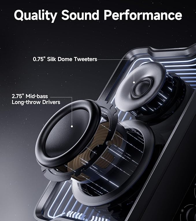 Edifier QR30 2.0 Desktop Active Speaker Compact Bluetooth V5.4 Computer Speakers Wireless Bookshelf Speaker 30W (RMS) 3.5mm AUX &amp USB-A Wired Input Dynamic Light Effects App Control Black