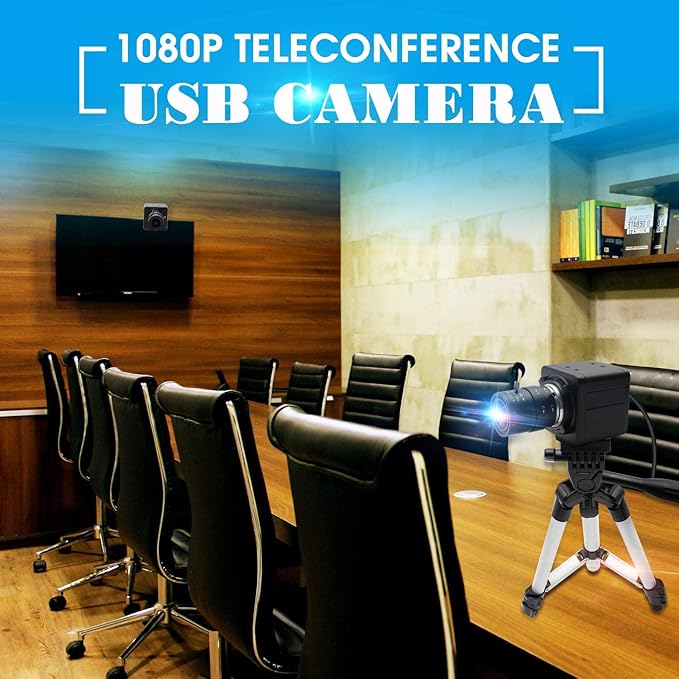 1080P USB Webcam with Zoom 5-50mm Variable Focus High Speed 100fps UVC USB2.0 for PC &amp Industrial Video