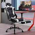 Gaming Chair for Adults with Footrest Racing Chair PC Chair Silla Gamer Chair Racing Gaming Chair Cheap Recliner Game Chair with Headrest Lumbar Support Adjustable Armrest for Kids 8-12