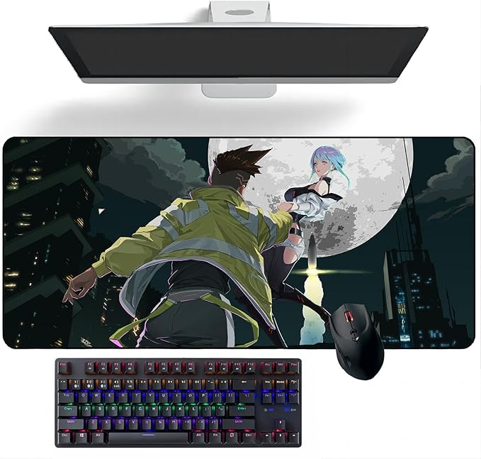 Anime Mouse pad Cyberpunk: Edgerunners Anime Mouse Pads Deskmat Keyboard Mat Large Mouse Mats