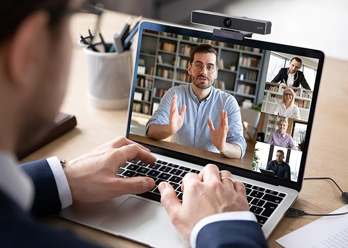 Aluratek HD 1080P Video Webcam for PC MAC Desktop &amp Laptop Video Call Conference USB