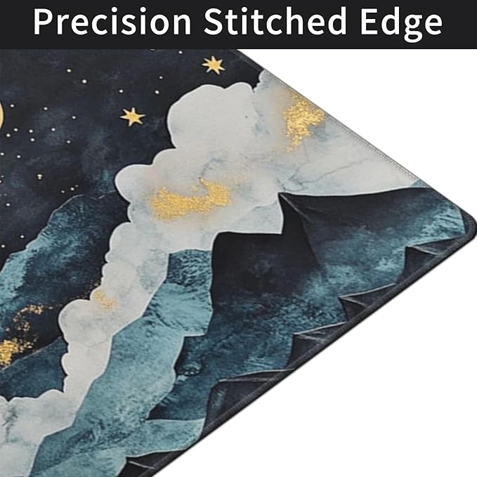 3XL Huge Gaming Mouse Pad Oversized (48x24) - Extra Large XXXXL Mouse Pads for Full Desk Mountain Mousepad with Stitched Edges Non-Slip Rubber Base Desk Mat for Laptop Computer &amp PC