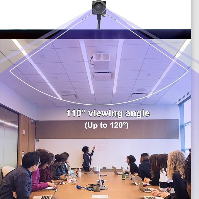 PEGATISAN 2MP Webcams Web Cam 120°Wide-Angle Mini USB Camera for Zoom/Skype/Teams Conferencing/Calling/Gaming Laptop