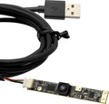 ELP 8mp USB Camera Module with Microphone 4K PC Camera for Computer 2448P Lightburn Camera for Laser Engraver Mini Strip Web Camera CCTV USB Security Camera for Raspberry Pi (64° no Distortion Lens)