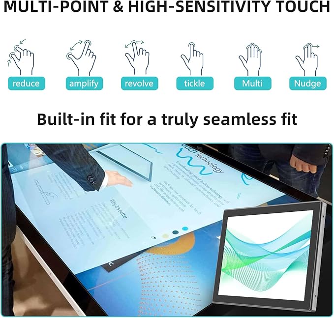 10.4 Inch Industrial Touch Monitors 10 Points Embedded Open Frame Monitor 1024x768 @ 60Hz TFT LCD Suitable for kiosks ATMs Vending Machines