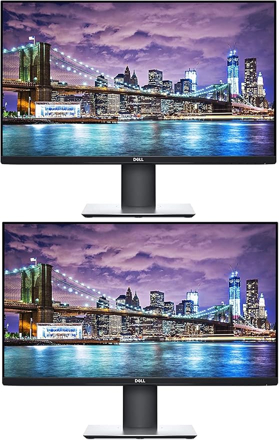 Dell 2019 P2719H 27 Inch Full HD (1920 x 1080) IPS LED-Backlit Monitor 2-Pack with USB HDMI VGA and DisplayPort (NOT The P2722H Model)