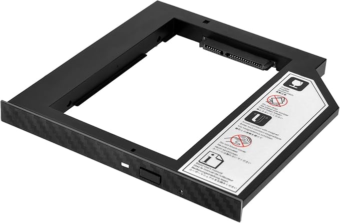 SilverStone Technology 9.5mm Laptop Optical Disc Port ODD to 2.5 SATA SSD Adapter with included external housing TS14B