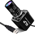Magnolia USB Camera 8MP 10X Optical Zoomable Webcam with CS 5-50mm Varifocal Manual Lens CMOS IMX179 Sensor Webcam Zoom in and Out Industrial Camera Plug and Play for Linux Windows Raspberry Pi