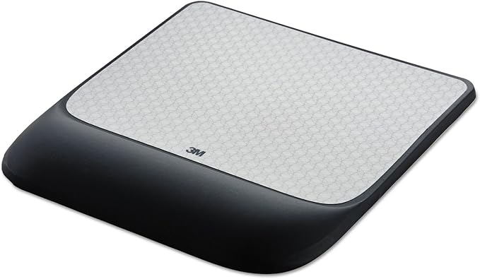 3M MW85B Mouse Pad w/Precise Mousing Surface w/Gel Wrist Rest 8 1/2x 9X 3/4 Solid Color