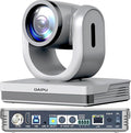 NDI PTZ Camera 60fps 20X Optical Zoom 1080P HDMI USB3.0 SDI LAN PoE AI Auto Tracking Conference Room Camera 1/2.8 CMOS Sensor 255 Presets for Church Worship Live Streaming Video Conference