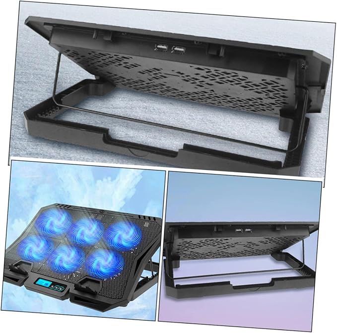 BESPORTBLE Laptop Cooling Pad for 15.6 Inch Gaming Laptop - Quiet Cooler Fan Stand with Adjustable Speed &amp USB Power - Portable Computer Cooling Pad Riser for Desk &amp Home Office