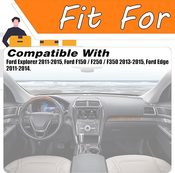 8 Sync 2 Radio Information Touch Screen Display Compatible for 2013-2015 Ford F250 F350 2011-2014 Ford Edge Replace# LQ080Y5DZ03 DB5T-18B955-FA