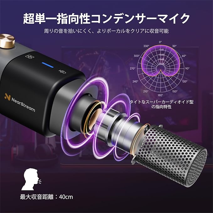 NearStream AM25X 4-Pack Professional XLR/USB Condenser Microphones