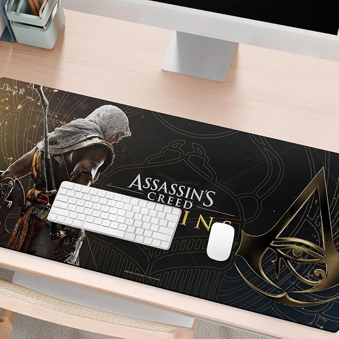 Head Case Designs Officially Licensed Assassin's Creed Bayek Origins Graphics 37.4 x 15.75 x 0.16 inches (900 x 400 mm) - XL Gaming Office Desk PC Keyboard Mouse Mat Pad