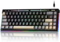 VK68 65% Gaming Keyboard Wired Backlit Mini Keyboard Ultra-Compact Anti-Ghosting No-Conflict 68 Keys Gaming Wired Keyboards for PC Laptop Windows Gamer Black