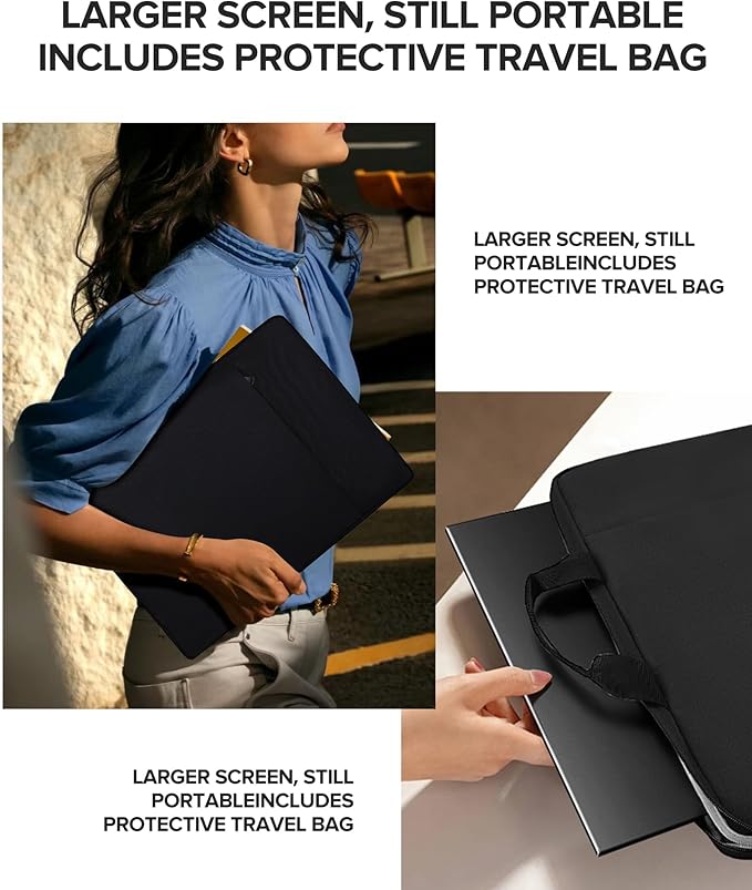 UPERFECT QLED 24 120Hz Portable Monitor 1080P 125% sRGB 400Nits w/Stand &amp VESA HDMI USB-C FHD Travel Monitor for Laptop/Gaming Devices/Phone/Mini PC External Second Screen for Gaming &amp Work